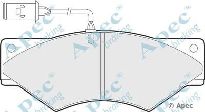 APEC BRAKING pad884 -  Комплект тормозных колодок, дисковый тормоз